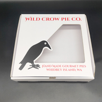 Boîte alimentaire en carton ondulé recyclable avec fenêtre, certifiée BRC ISO 9001, finition mate personnalisée pour sushis, gâteaux, pâtisseries - OEM