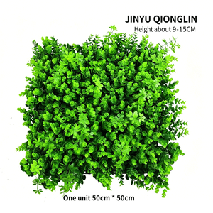 Planta Artificial Decorativa de Pared de 50*50cm, Resistente a los Rayos UV, Personalizable, para Oficina o Jardín, Planta Verde Artificial Sintética - Product Image 4