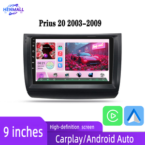 Reproductor de DVD para Auto Qualcomm Snapdragon de 9 Pulgadas, Pantalla IPS de 2 Din, GPS, WIFI, Estéreo para Auto Android para <span class=keywords><strong>Toyota</strong></span> <span class=keywords><strong>Prius</strong></span> 20 2003-2009 - Product Image 2