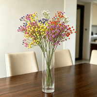 Meerkleurige kunstmatige Gypsophila Baby Breath stengel voor bruiloft DIY boeket tafeldecoratie boog bloemenvulling feestdecoratie