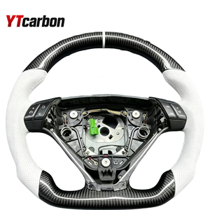 พวงมาลัย<span class=keywords><strong>รถ</strong></span>ยนต์ YTcarbon สำหรับ S60 S80 XC70 ปี 2003-2010 แบบ LED ปรับ<span class=keywords><strong>แต่ง</strong></span>ได้ หุ้มหนังแท้ทั้งวง - Product Image 4