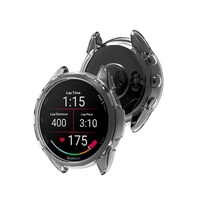 Étui de protection transparent en TPU pour Garmin Forerunner 165 avec protection à 360° et design semi-enveloppant