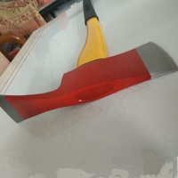 Outil d'équipement de lutte contre les incendies de forêt Hache Pulaski de 3,5 lb avec manche en fibre de verre Hache de pompier