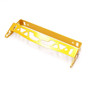 Marco Ajustable para Matrícula de Aluminio Dorado de 205 mm, Tipo Abrazadera, Uso General - Product Image 2