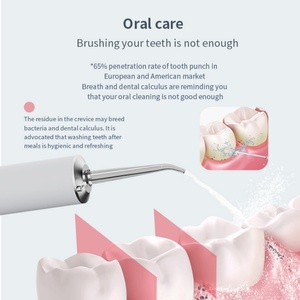 Irrigador Bucal Inalámbrico Retráctil Impermeable IPX7 con 6 Boquillas, Hilo Dental para el Hogar y Viajes, Higiene Bucal Conveniente - Product Image 3