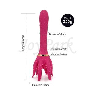 JoyPark – pieuvre 10 Modes de Massage du point <span class=keywords><strong>G</strong></span> pour femmes, masseur du cuir chevelu, Stress, relaxation, doigts doux, pince, griffe, gode électronique, vibrateur - Product Image 4