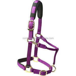 Wholesale Adjustable Durable Horse Halter <b>Head</b> Collar Bridle-Multi-Color Options Custom Logo OEM Brand for <b>Training</b> Riding - Product Image 3