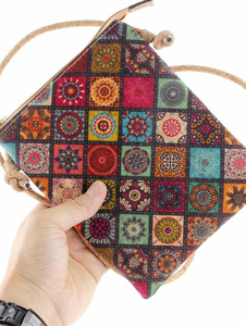 Sac de té<span class=keywords><strong>l</strong></span>éphone portable ethnique à motifs géométriques, écologique, <span class=keywords><strong>léger</strong></span>, avec fermeture éclair, pochette portable <span class=keywords><strong>pour</strong></span> té<span class=keywords><strong>l</strong></span>éphone, bandoulière, <span class=keywords><strong>été</strong></span> - Product Image 1