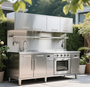 Armadi <span class=keywords><strong>da</strong></span> cucina per esterni in acciaio inox armadio <span class=keywords><strong>da</strong></span> cucina progetta griglia Barbecue senza fumo - Product Image 3