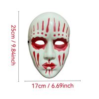 Masque de cosplay unisexe pour Halloween, PVC noir et blanc de qualité supérieure, écologique, non toxique, bande élastique ergonomique confortable
