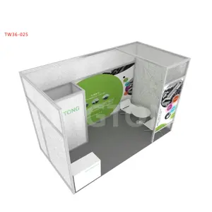 3x6 Germany Style Aluminum Frames Customized Expo Fair Stall Display Booth for Fair Ground Furniture Show
