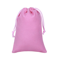 Sacs à cordon en coton biologique personnalisés, emballage de shopping en velours recyclable pour bijoux en pierres précieuses avec impression sérigraphique