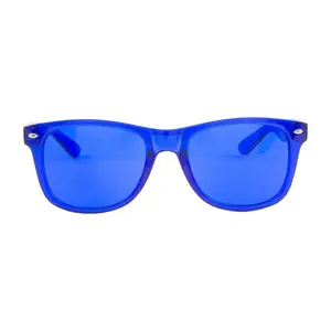 Farblichttherapie-Chakra-Heil brille, farbige Linse Stimmungs fördernde Chromatherapie-Brille, ultimative Farbmode-Sonnenbrille