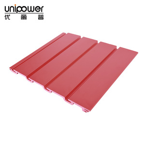 Organisateur mural de bureau Unipower en PVC jaune à rainures, support de rangement sans perçage - Product Image 5