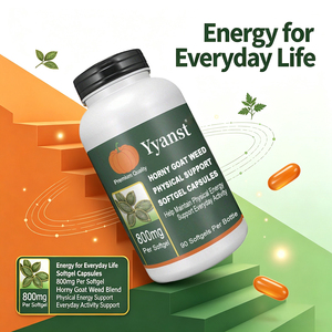 Gélules de soutien physique à base de plantes Horny Goat Weed – Complément énergétique pour la vitalité quotidienne et le bien-être des hommes – OEM - Product Image 2
