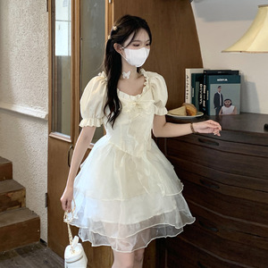 Vestido de ceremonia de mayoría de edad para chicas de 18 años, estudiantes de secundaria, verano, elegante, etéreo, vestido de princesa, estilo diosa - Product Image 1