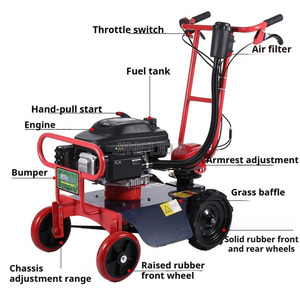 Cortadora de Césped Rotativa de Múltiples Cuchillas, Motor de Gasolina <span class=keywords><strong>OHV</strong></span> de 4 Tiempos, Cortadora de Pasto - Product Image 3