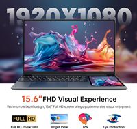 Ordinateur Portable Double Écran d'Usine 15.6" Écran LCD + 7" Écran Tactile N100 512Go Portable Étudiant Professionnel Rétroéclairé Win11 Pro