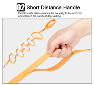Truelove all'ingrosso poliestere di alta qualità regolabile Eco Friendly materiale riciclato traspirante mani libere morbido guinzaglio cane per animali domestici - Product Image 4