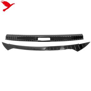 Accessori Per auto Posteriore Boot Tronco Interno e Esterno Del Respingente Della Protezione Della Protezione Del Davanzale Della Piastra di Copertura 2PCS Per <span class=keywords><strong>Peugeot</strong></span> 2008 <span class=keywords><strong>2020</strong></span> - Product Image 1