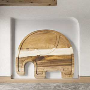 Juego de 5 Platos de Madera Ecológicos de 9 Pulgadas, Estilo Americano, para Guardar Nueces, Frutas y Pasteles, Vajilla para Cocina y Fiestas - Product Image 3