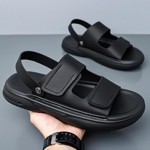 Sandalias de Playa Casuales para Hombre, Diseño Abierto, Parte Superior de PU, Suela de EVA Antideslizante, para Verano - Product Image 3