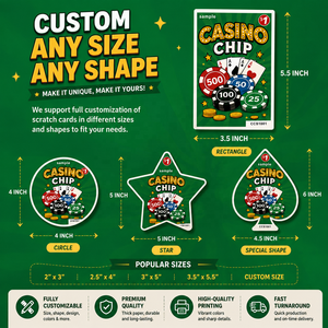 Fabricant professionnel de cartes de jeu à fenêtre découpée, cartes à décoller et gagner à thème personnalisé, et billets de loterie à languette - Product Image 6