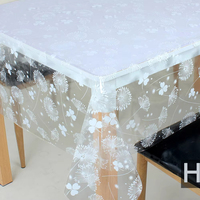 Nappe de table transparente de haute qualité, nappe de table en PVC écologique et durable, nappe rectangulaire