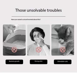 Desodorizante de carbón activado para caja de arena de gatos y perros, perlas eliminadoras de olores, fuerte absorción de amoníaco, sin polvo, limpieza profunda - Product Image 2