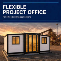 Maison préfabriquée modulaire pliable et extensible, maison mobile, mini-maison pour hôtel, bureau, villa, maison en conteneur, maison préfabriquée