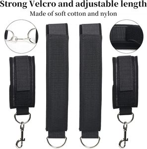 Set de Restricciones para <span class=keywords><strong>Bondage</strong></span> Sexual, Correas Ajustables para Muñecas y Muslos, Esposas para Piernas, para Parejas Principiantes en SM - Product Image 3