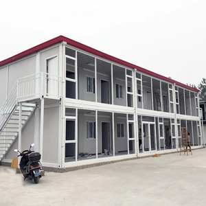 Casa Contenedor Modular Prefabricada de 20 Pies, Entrega Rápida y Fácil Montaje para Escuelas u Hoteles de 2 Pisos - Product Image 2