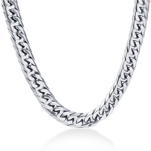 Collar de Cadena Cubana de 4mm, Acero de Titanio, Estilo Hip Hop, Moda Urbana, Uso Diario, Regalo - Product Image 1