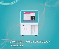 Analyseur d'hématologie automatique Diff 5 pièces pour vétérinaire compteur de cellules CBC WBC RBC 25 paramètres de test pour vétérinaire BC-5000 pour animaux de compagnie