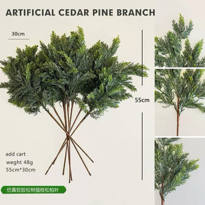 2026 Plantes artificielles en colle souple : Aiguilles <span class=keywords><strong>de</strong></span> <span class=keywords><strong>pin</strong></span>, brindilles <span class=keywords><strong>de</strong></span> <span class=keywords><strong>pin</strong></span> <span class=keywords><strong>et</strong></span> plantes vertes <span class=keywords><strong>de</strong></span> cyprès pour composition paysagère - Product Image 6