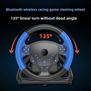 Volante de Carreras para Juegos, Controlador 4 en 1 con Pedales y Joystick, Compatible con PC, Android e iOS, Multiplataforma - Product Image 5