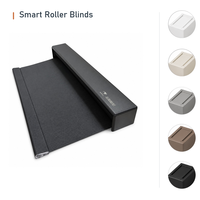 Stores à enroulement motorisés intelligents pour maison connectée (Matter Tuya WiFi Bluetooth) 100% occultants, stores électriques avec télécommande intégrée