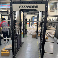 Machine Smith multifonctionnelle commerciale tout en un Cage de poids Power Rack Pully Cage pour bras dos poitrine épaule exercice