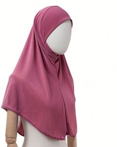 Turban avec Niqab, Vêtements Islamiques, Foulard Instantané en Jersey Doux pour la Prière, Abaya Khimar, Cadeau Promotionnel - Product Image 1