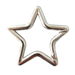 Tùy Chỉnh Laser Khắc Trong Tất Cả Các Màu Sắc Thường Xuyên Vận Chuyển Ngay Lập Tức Hợp Kim Nhôm Khuyến Mại Keychain Sao Carabiner Keychain - Product Image 1