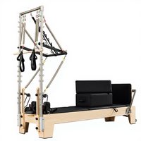 Equipo de Rehabilitación Comercial Personalizado de Primera Calidad, Torre de Pilates de Madera Ajustable, Portátil y Duradera