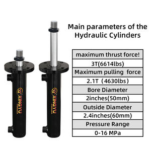 カスタム<span class=keywords><strong>3</strong></span>トンフランジ油圧シリンダー単動二方向非標準オイルトップシリンダーHSG50-2500mm最大直販メーカー - Product Image 2