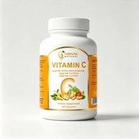 Vitamine C supplement capsules voor volwassenen met extracten van kersen, rozen en cambiumfruit voor immuunondersteuning en antioxidante werking