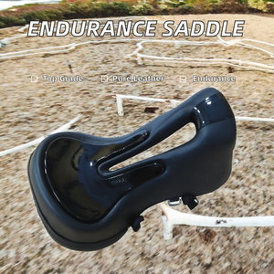 อานม้าสำหรับขี่ม้าแบบอังกฤษเพื่อความทนทาน |   สายรัดหน้าท้องแบบคู่ รุ่น Saddle Plastic Tree ทำจากหนัง PU พร้อมฮาร์ดแวร์ชุบนิกเกิล สำหรับการใช้งานระยะไกล - Product Image 2