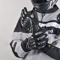 Gants de Moto en Cuir Personnalisés, Compatibles Écran Tactile, Respirants, Protection Carbone Rigide, Anti-choc, pour la Course