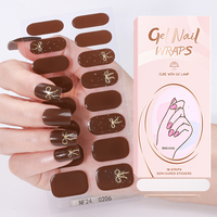 Nouvelles bandes de vernis à ongles semi-durcies au gel, style Saint-Valentin, personnalisées, avec séchage à la lumière UV