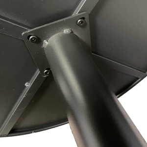 Bàn ăn tròn màu đen hiện đại cho nhà & nhà hàng trong nhà được sản xuất với phong cách Bảng gỗ - Product Image 5