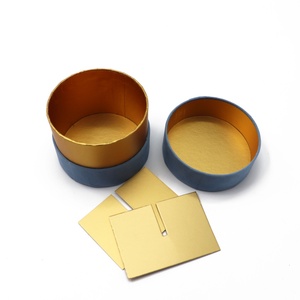 Custom Biodegradable Luxury Velvet Wedding <b>Gift</b> Cardboard <b>Box</b> <b>Round</b> Tube Design for Guest Packaging for Candy Chocolate <b>Gifts</b> - Product Image 6