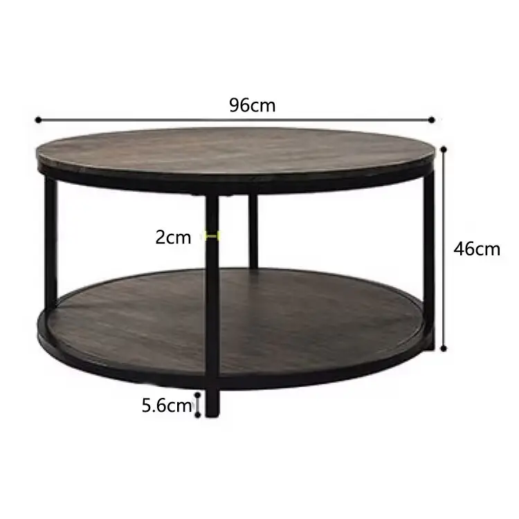 Armazenamento mesa final Modern luxo quadrado preto Média densidade fiberboard sala de estar móveis chá centro mesa