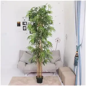 JIAWEI yapay bitki küçük Bonsai toptan yeni moda oturma odası yüksek kalite yapay fil kulak bitki